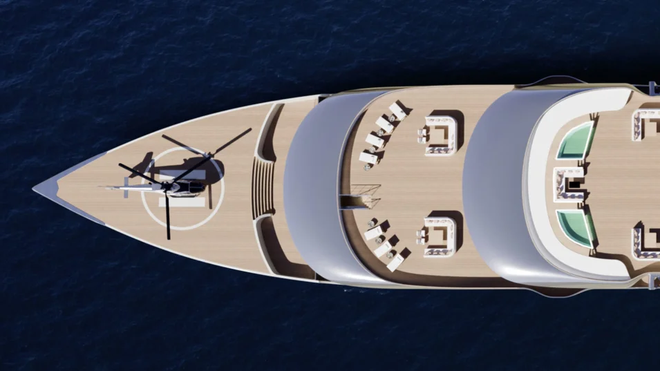 На фордеке Beyond Horizons будет оборудовано место под вертолетную площадку