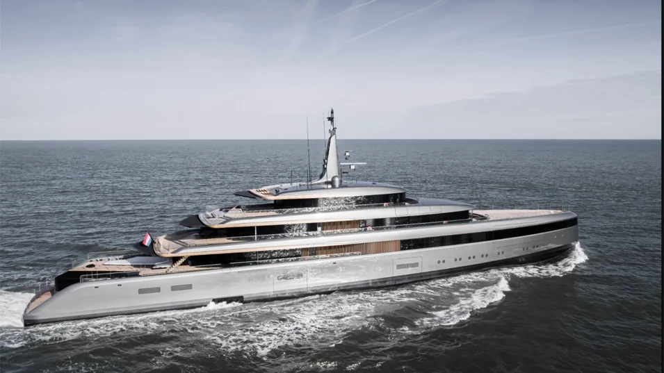 The recently built 84.20-metre Obsidian is the first of Feadship’s new generation of large yachts with ability to run engines on non-fossil diesel fuel HVO