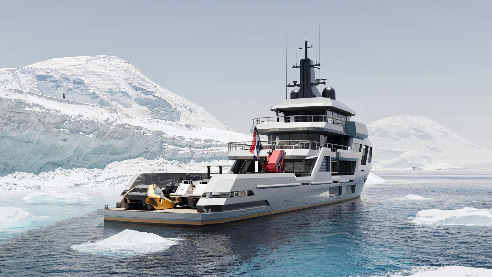  На корме Icon Yachts Mission M поместятся как большие тендеры, так и водные игрушки