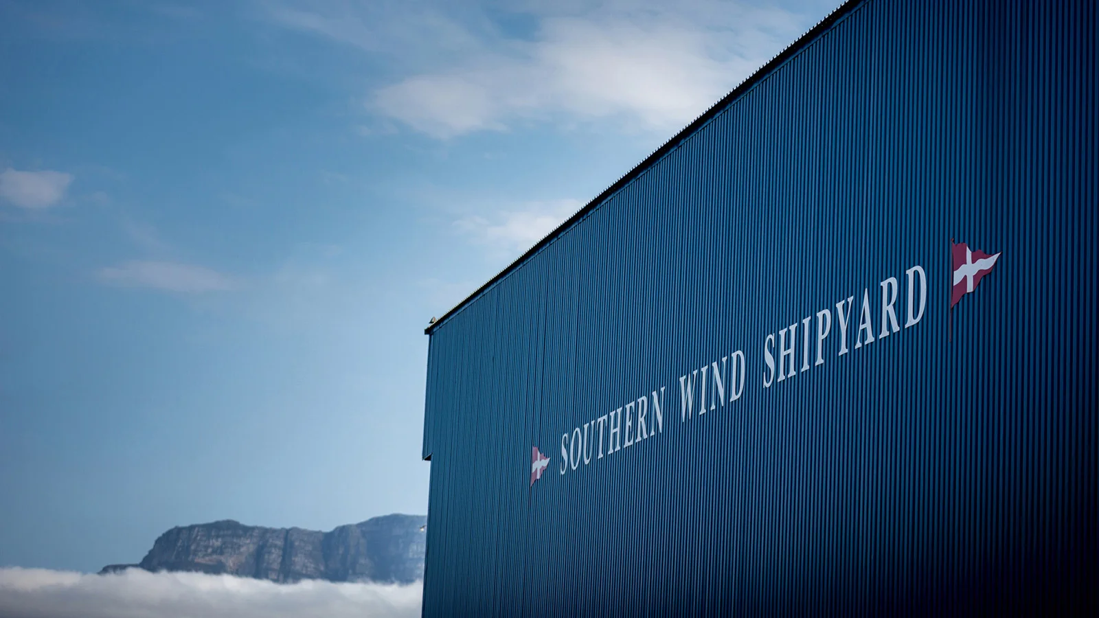 The production site of the Southern Wind shipyard