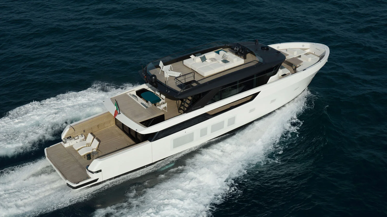 The Bluegame BGX83 has a provisional top speed of 30 knots