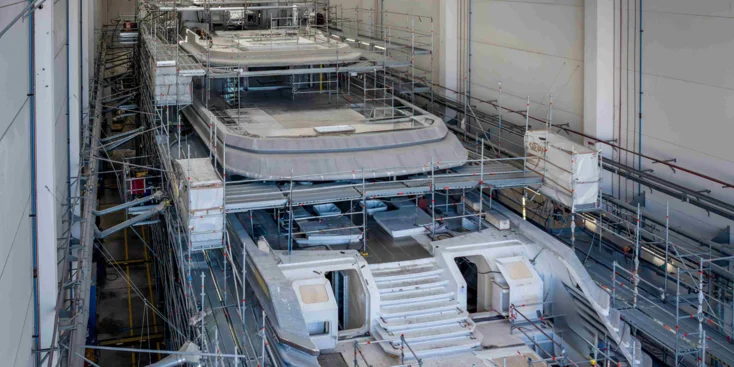 The CRN Project Thunderball will feature a steel hull and a superstructure of aluminium