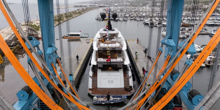 Launch of Camila superyacht