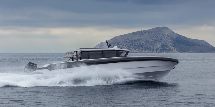 The Technohull XPD 46 is the first model in the Expedition Series of all-weather motor boats