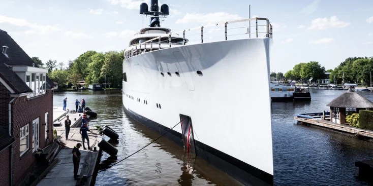 The Project 824 is the second largest Feadship superyacht built at the Kaag facility