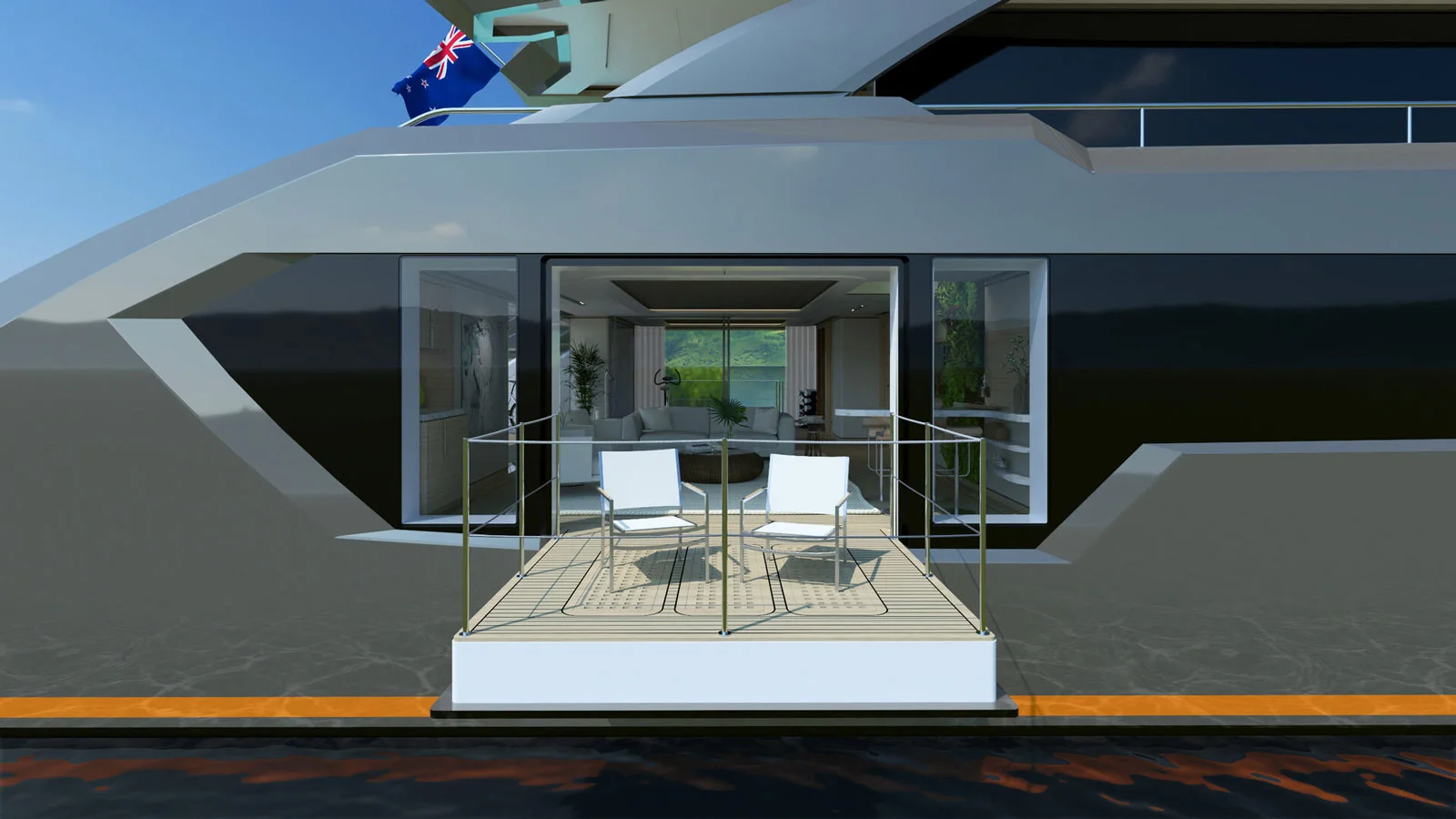 XF450's fold-down terrace