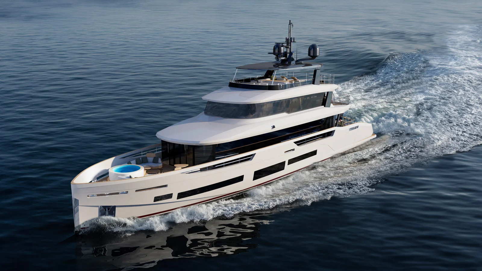 The length of the tri-deck Sirena 118 will be 36 metres