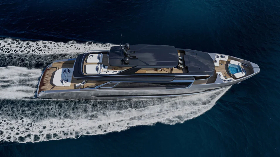 The ISA Viper 130's provisional top speed is 33-35 knots depending on the propulsion system